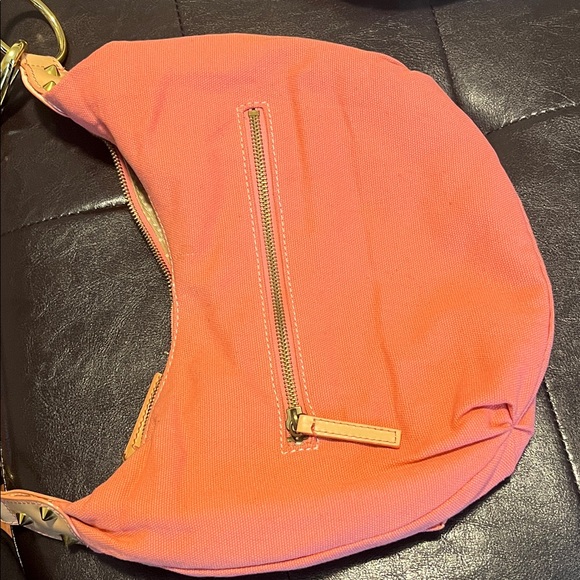 GUESS Orange Hobo Bag with Gold Accents - Picture 7 of 7